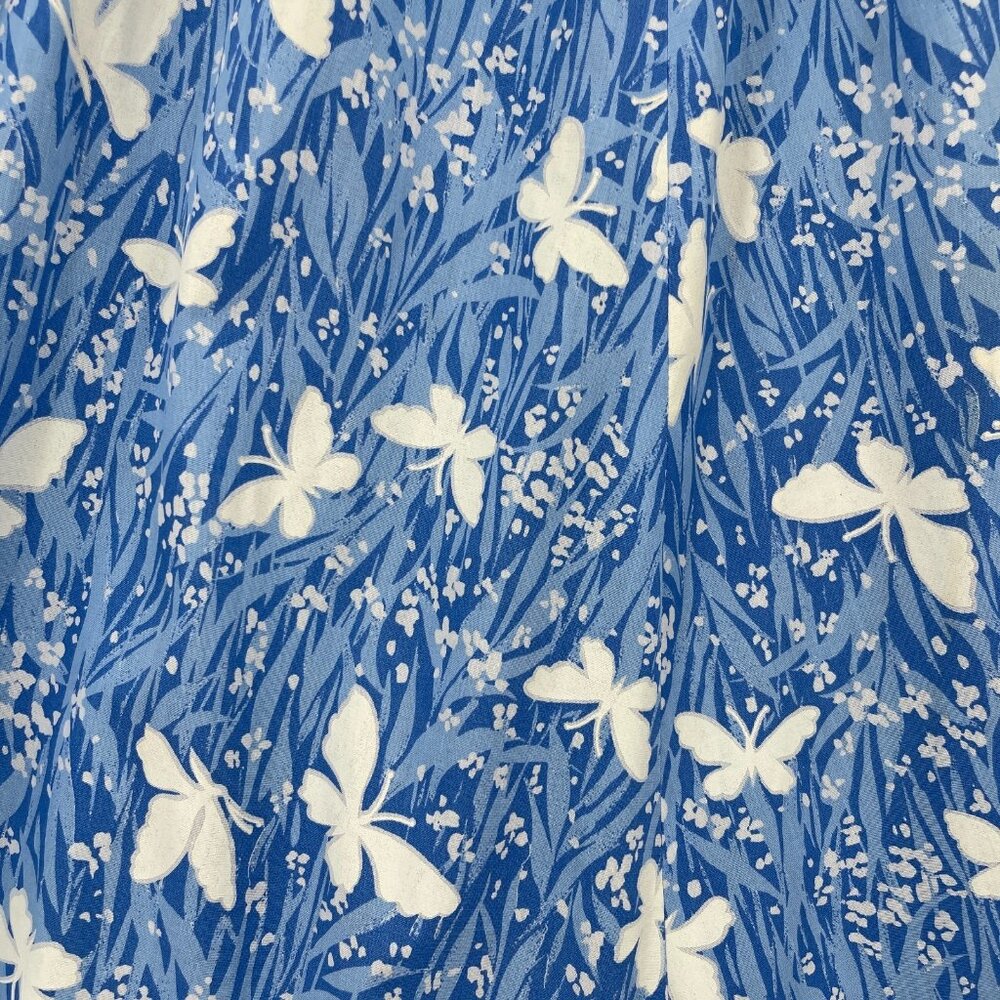 Hilda Hawaii Vintage 70s Butterfly Floral MuuMuu Midi Dress Aloha - Picture 5 of 16